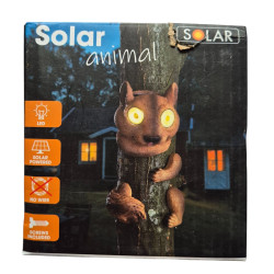 Solarna lampa w kształcie lisa