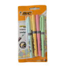 Zakreślacze kieszonkowe BIC Highlighter Grip Pastel 4 kolory